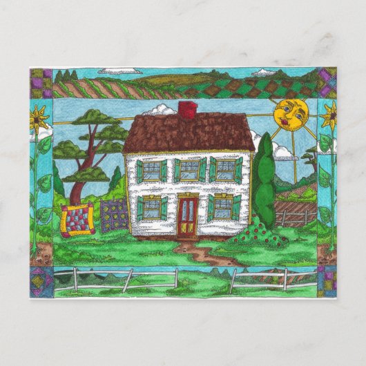 Boerderij Quilts Briefkaarten (Voorkant)
