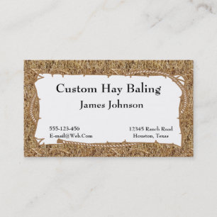 Boerderij Ranch Hay Print Visitekaartjes