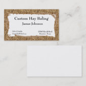 Boerderij Ranch Hay Print Visitekaartjes (Voorkant / Achterkant)