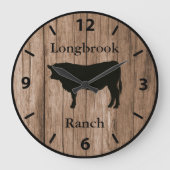 Boerderij Ranch of Stable Name 11 Custom Barnwood  Grote Klok (Voorkant)
