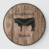 Boerderij Ranch of Stable Name 12 Custom Barnwood  Grote Klok (Voorkant)
