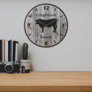 Boerderij Ranch of Stable Name 5 Custom Barnwood S Grote Klok