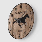 Boerderij Ranch of Stable Name 7 Custom Barnwood S Grote Klok (Hoek)