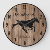 Boerderij Ranch of Stable Name 7 Custom Barnwood S Grote Klok (Voorkant)