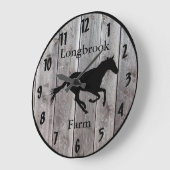 Boerderij Ranch of Stable Name Custom Barnwood Sty Grote Klok (Hoek)