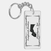 Boerderij Ranch of Stable Name Horse and Rider Sleutelhanger (Voorkant Links)