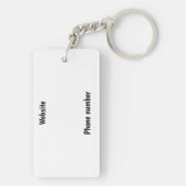 Boerderij Ranch of Stable Name Horse and Rider Sleutelhanger (achterkant)