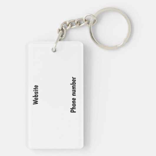 Boerderij Ranch of Stable Name Horse and Rider Sleutelhanger (achterkant)