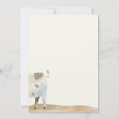 Boerderij Ranch Theme Verjaardagsuitnodiging met K Kaart (Achterkant)