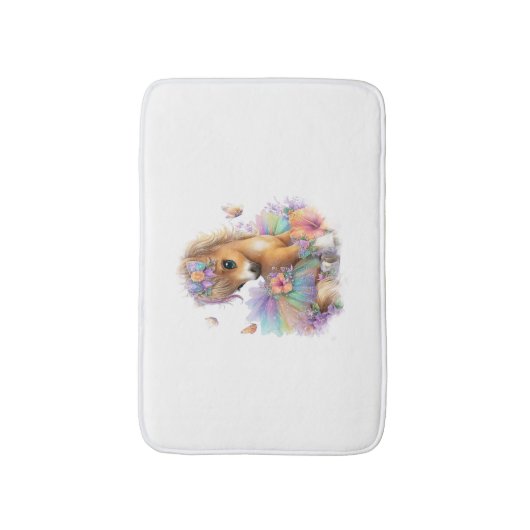 Boerderij regenboog zomer badmat (Voorkant Verticaal)