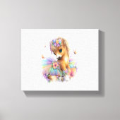 Boerderij regenboog zomer canvas afdruk (Voorkant)