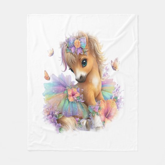 Boerderij regenboog zomer fleece deken (Voorkant)