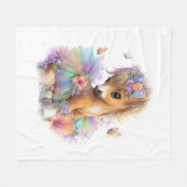 Boerderij regenboog zomer fleece deken (Voorkant (Horizontaal))