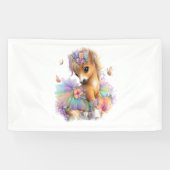 Boerderij regenboog zomer spandoek (Horizontaal)
