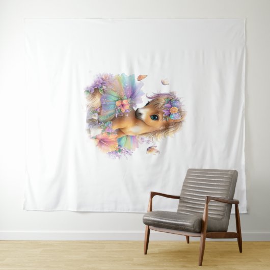 Boerderij regenboog zomer wandkleed (In Situ (horizontaal))