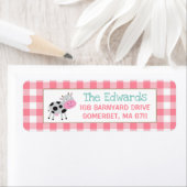 Boerderij retouradres labels Farmyard verjaardagsf (Insitu)