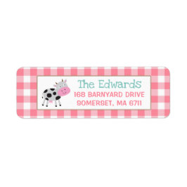 Boerderij retouradres labels Farmyard verjaardagsf