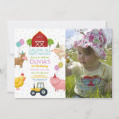 Boerderij Reuzengewas 1e kinderen Birthday Roze me Kaart (Voorkant)