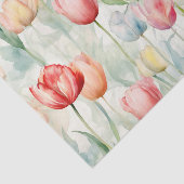 Boerderij Rode Gele Tulp Bloemen Tissuepapier (Detail)