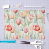 Boerderij Rode Gele Tulp Bloemen Tissuepapier (Craft)