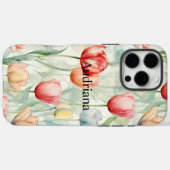 Boerderij Rode Gele Tulpenbloemen Case-Mate iPhone Case (Achterkant (horizontaal))