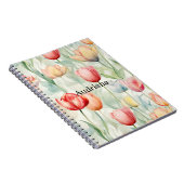 Boerderij Rode Gele Tulpenbloemen Notitieboek (Rechterzijde)