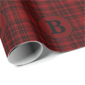 BOERDERIJ RODE GINGHAM GERUITTE PLAID CADEAUPAPIER (Rol Hoek)