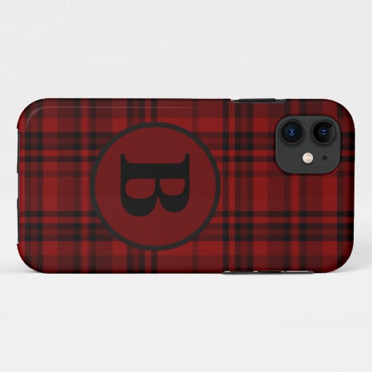 BOERDERIJ RODE GINGHAM GERUITTE PLAID Case-Mate iPhone CASE (Achterkant (horizontaal))
