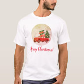 Boerderij Rode Vrachtwagenboom Familie  Vrolijk Ke T-shirt (Voorkant)