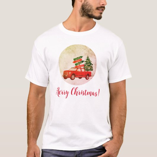 Boerderij Rode Vrachtwagenboom Familie  Vrolijk Ke T-shirt (Voorkant)