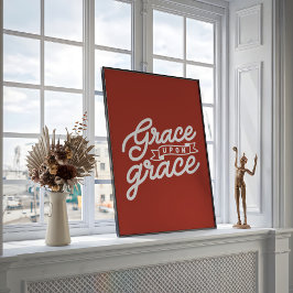 Boerderij roestisch christelijk Genade op genade  Poster