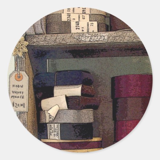 Boerderij Ronde Sticker (Voorkant)