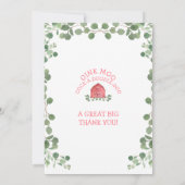 Boerderij Rood Barn Foliage Birthday Dank je wel Kaart (Achterkant)