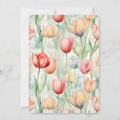 Boerderij Rood Geel Tulpenbloemen Verjaardag Kaart (Achterkant)