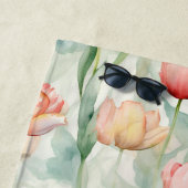 Boerderij Rood Geel Tulpenbloemen Vrijgezellenfees Strandlaken (In situ)