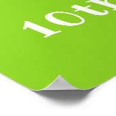 Boerderij Rood Schuur Roodharig Meisje Verjaardag  Poster (Hoek)