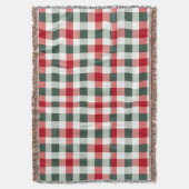 Boerderij Rood, Wit, Groen Gingham Check Deken (Voorkant Verticaal)