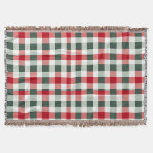 Boerderij Rood, Wit, Groen Gingham Check Deken