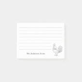 Boerderij Rooster Post-it® Notes (Voorkant)