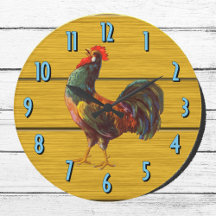  Boerderij Rooster Rustic Wood Plank Kitchen