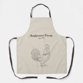 Boerderij Rooster Schort (Voorkant)