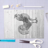 Boerderij Rooster Weathered Barn Wood 1 Ontkoppeli Tissuepapier (Craft)