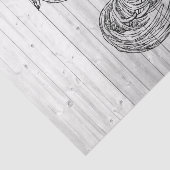 Boerderij Rooster Weathered Barn Wood 1 Ontkoppeli Tissuepapier (Detail)