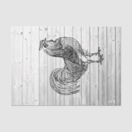 Boerderij Rooster Weathered Barn Wood 1 Ontkoppeli Tissuepapier