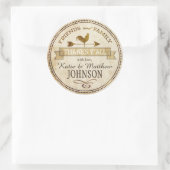 Boerderij Rooster Weer Vane Dank u Ronde Sticker (Tas)