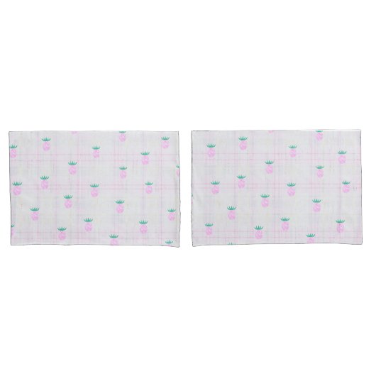 Boerderij Roze Ananas Kussensloop (Voorkant-Set)