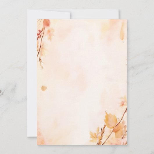 Boerderij Roze Blauwe Herfst Meisje Pompoen Geslac Kaart (Achterkant)