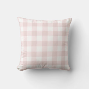 Boerderij Roze Buffel Gingham Plaid Kussen
