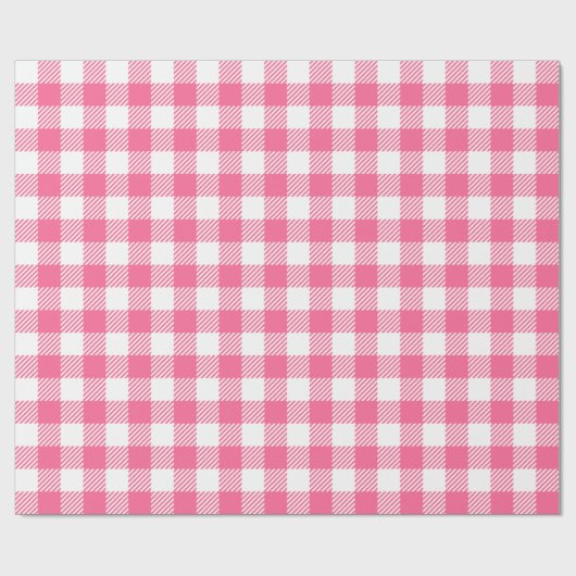  boerderij roze en witte buffel gelegd cadeaupapier (Vlak)