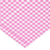 Boerderij Roze Gingham Rut  Korte Tafelloper (Hoek)